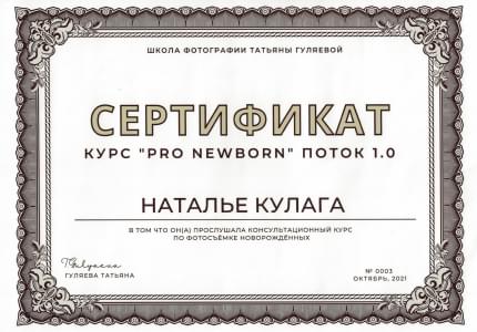 сертификат фотографа